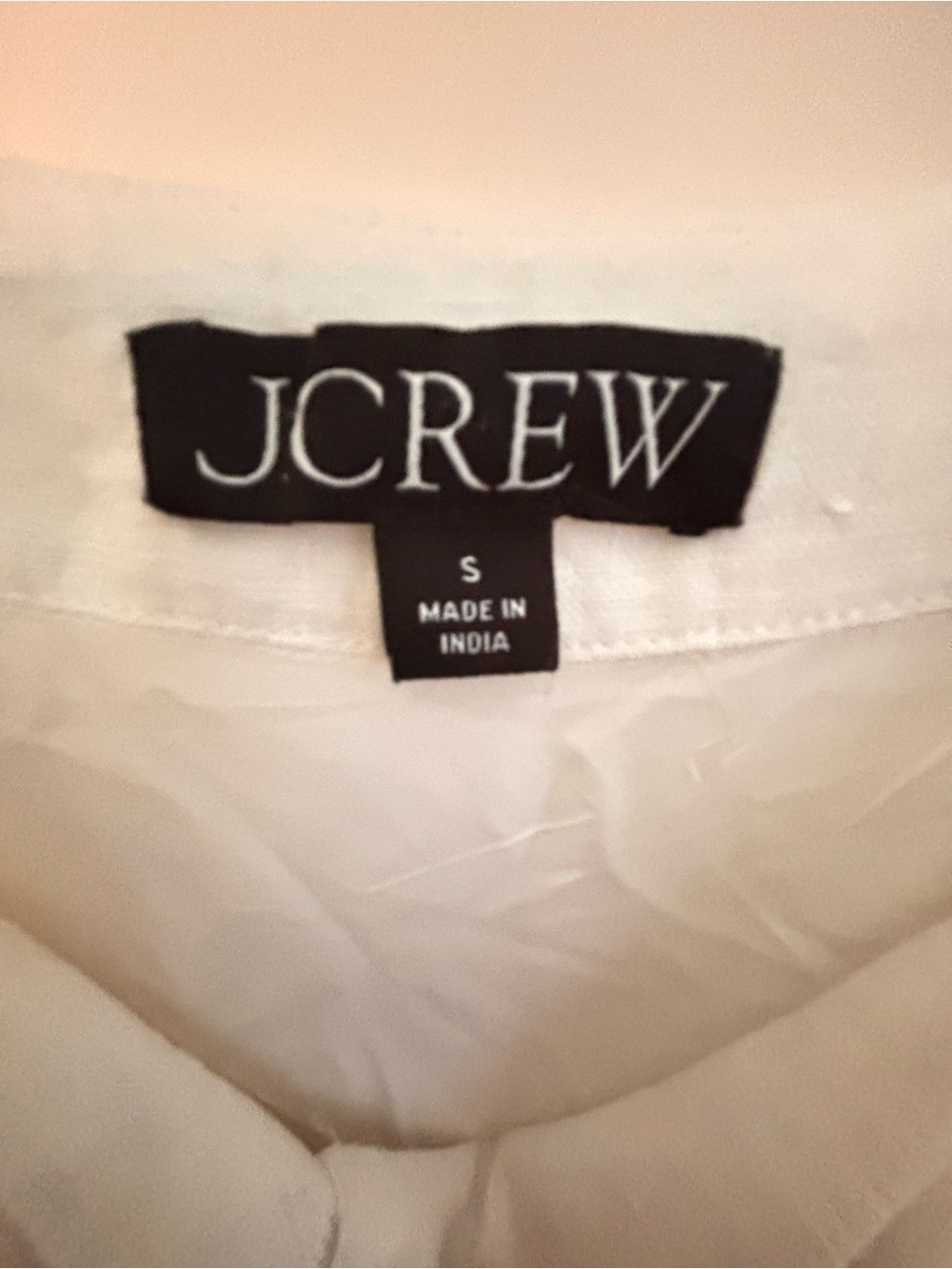 J. Crew White Linen Shift Mini Dress SZ S - Picture 4 of 6